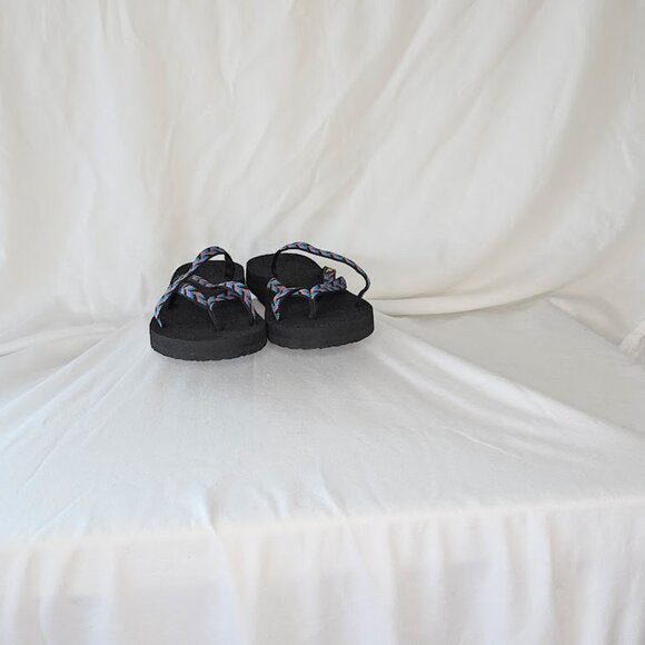 TEVA Women's Olowahu Sandal Slip-On Retro Geometric Multi Colored Size 7 - Picture 6 of 14